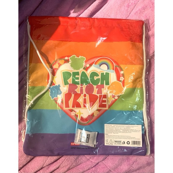 BRAND NEW! Peach Riot Drawstring Bag - Picture 2 of 2